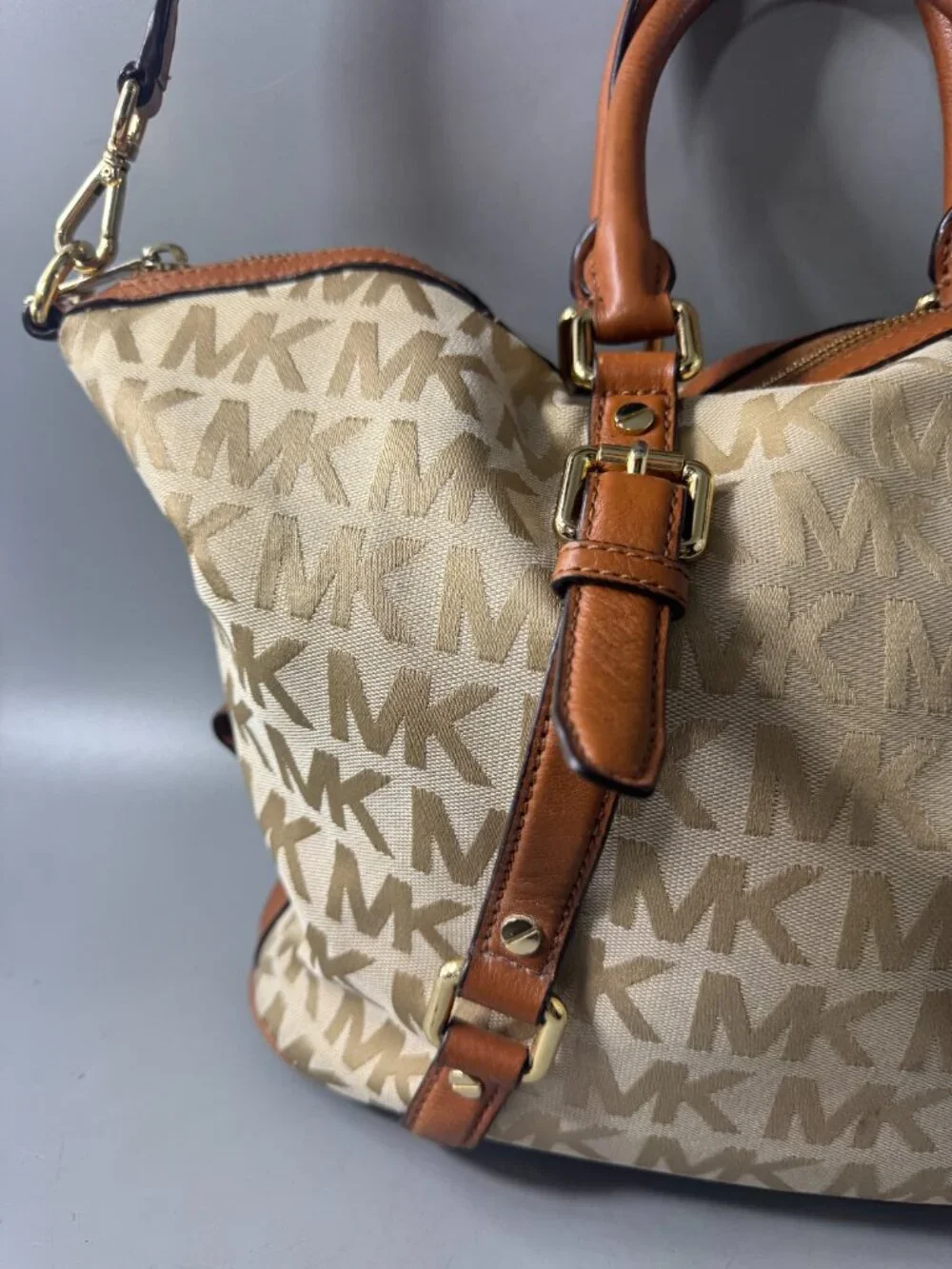 Michael Michael Kors Brown Bedford Satchel /Shoulder Bag